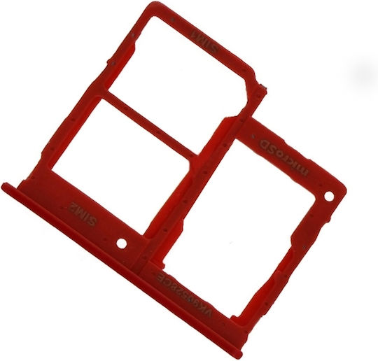 Βάση Κάρτας SIM & SD Dual Κόκκινο για Galaxy A31