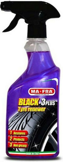 Ma Fra Ma-Fra Black 3 Plus Spray Cleaning for Tires Car 500ml