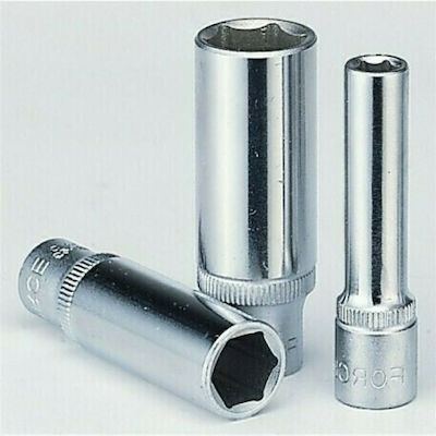 Force Socket Hex Long with Square Drive 3/8" Diameter 11mm