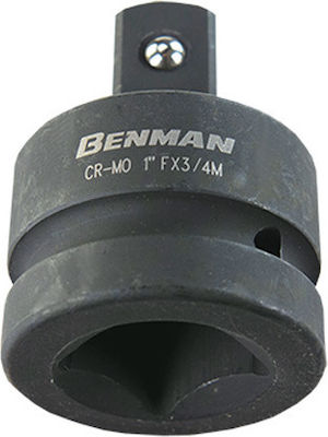 Benman Pneumatic Adapter with Input 1'' and Output 3/4''