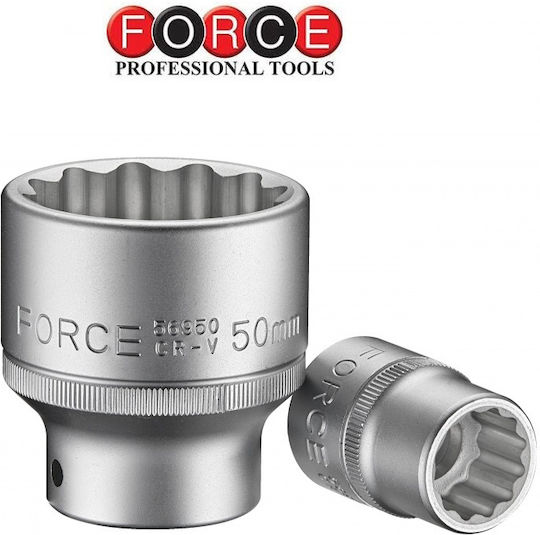 Force Socket Phillips with Square Drive 3/4" Diameter 19mm