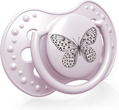 Lovi Baby Botanic Orthodontic Pacifiers Silicone Purple for 6-18 months 2pcs