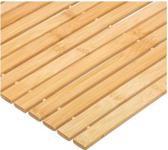 5Five Дървенa Постелка За Баня Bamboo 174507 Бежова 40x59см 5Five Дървенa Постелка За Баня Bamboo 174507 Бежова 40x59см