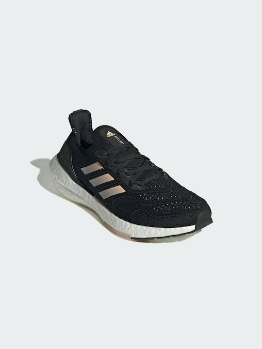 Adidas Ultraboost 22 Heat.RDY Γυναικεία Αθλητικά Παπούτσια Running Core Black / Clear Orange / Crystal White