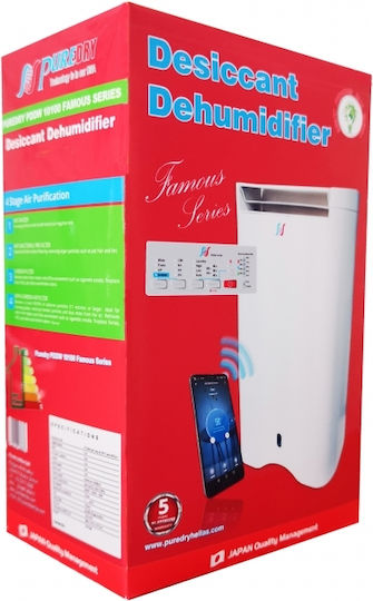 Puredry PDDW 10100 Famous Dehumidifier Zeolite with Ionizer and Wi-Fi 10lt