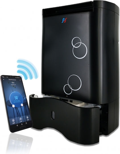 Puredry PDDW 12200 Famous Dehumidifier Zeolite with Ionizer and Wi-Fi 12lt Black