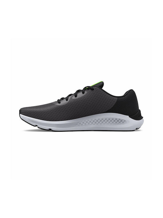 Charged Pursuit 3 Sport Shoes Running Jet Gray / Black / Blaze Orange