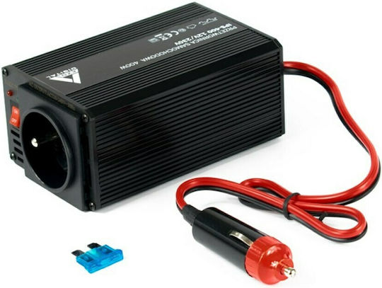 Azo Digital Inverter Αυτοκινήτου Τροποποιημένου Ημιτόνου 400W για Μετατροπή 12V DC σε 230V AC