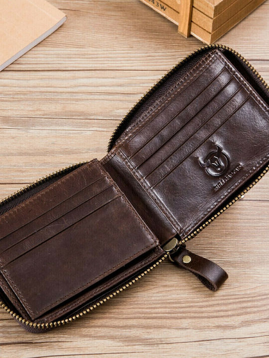 Leather Men's Wallet with RFID Black