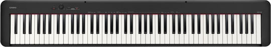 Casio Electric Stage Piano CDP-S110 With Stand And Power Supply Set with 88 Weighted Keys Built-in Speakers and Connection with Headphones and Computer Black