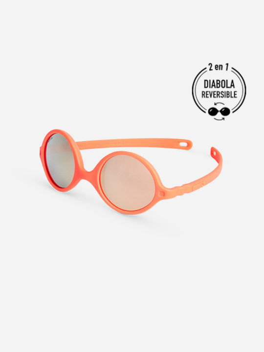 KiETLA Diabola Unbreakable Baby Kids Sunglasses Fluo Orange For 0-1 Year