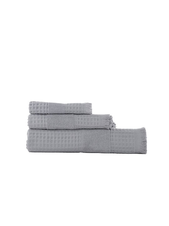 Nef-Nef Homeware Facecloth Touch 030593 50x90cm. Grey Weight 330gr/m²