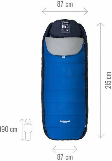 Lafuma Sleeping Bag Single 2 Seasons Nunavut Azur Blue