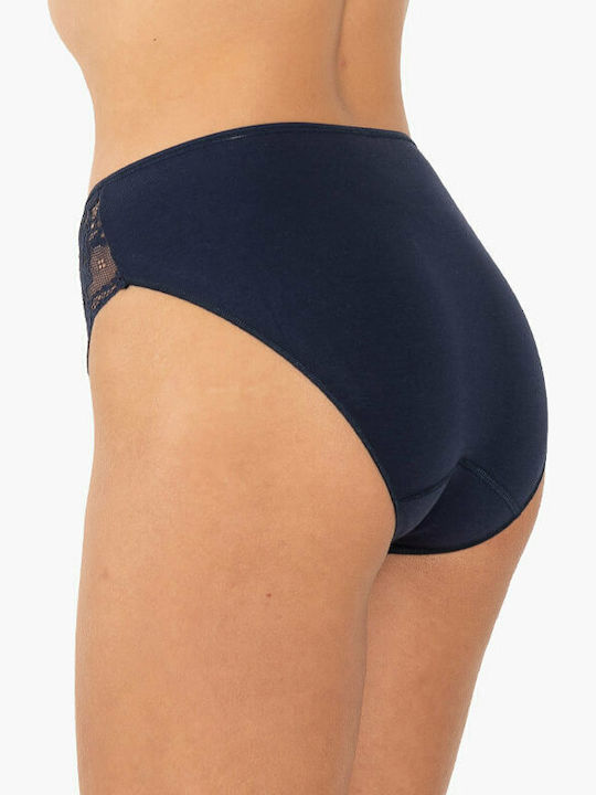 Γυναικεία Slip 2Pack με Δαντέλα Bordeaux/Blue