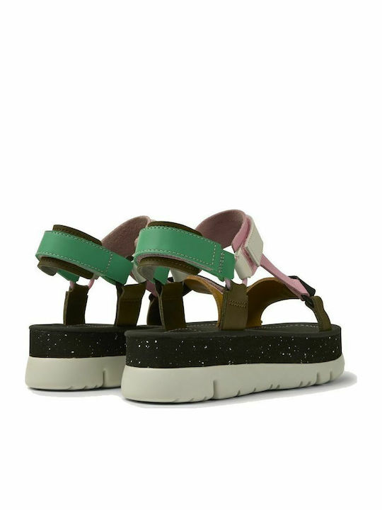 Oruga Up Δερμάτινα Γυναικεία Σανδάλια Sporty Flatforms