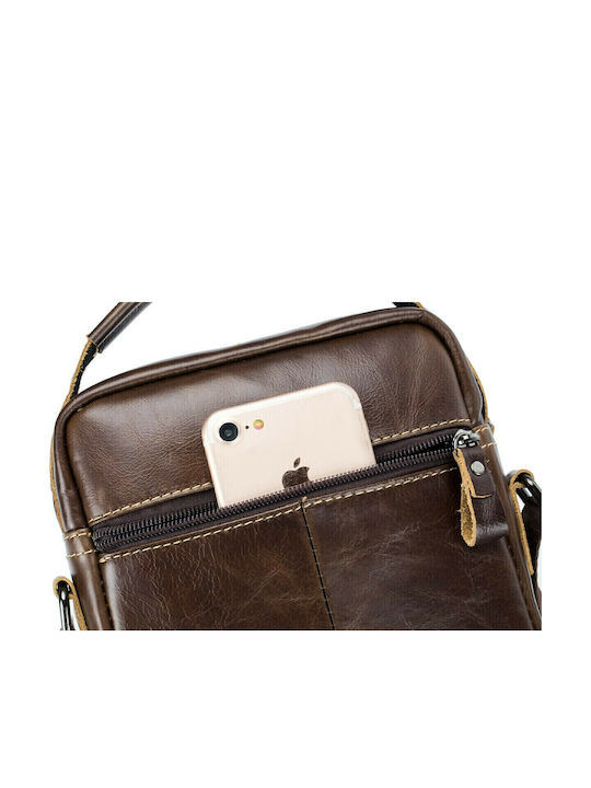 Leather Men's Bag Shoulder / Crossbody Brown