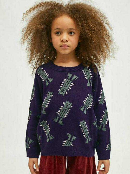 Compania Fantastica Kids Sweater Long Sleeve Purple