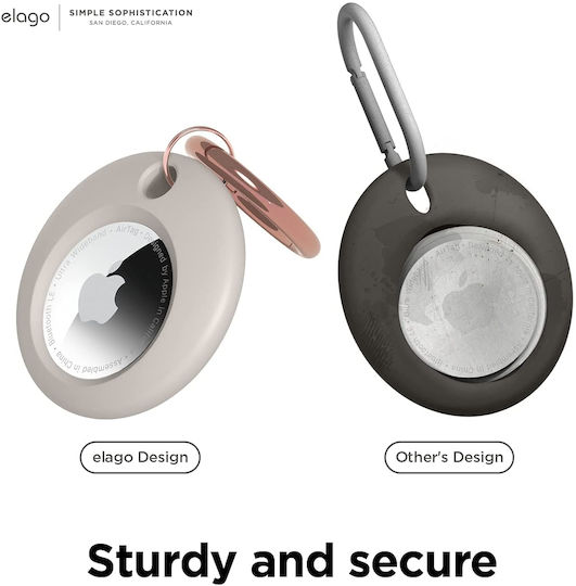 Elago Basic Θήκη Μπρελόκ Σιλικόνης για AirTag Stone