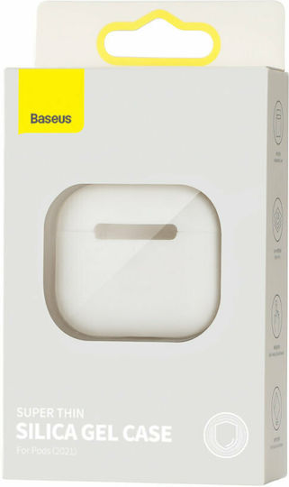 Baseus Super Thin Калъф в Бял цвят за Apple AirPods 3