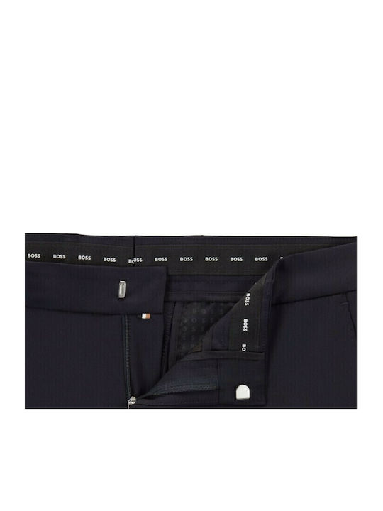 Trousers Suit in Slim Fit Navy Blue