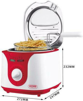 Hoomei HM-5330 Φριτέζα 2lt Κόκκινη