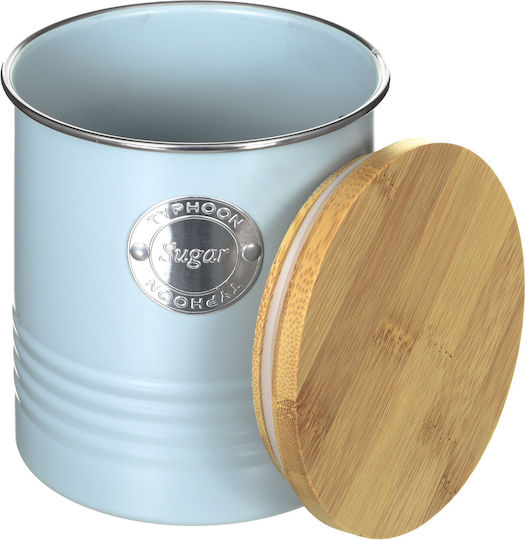 Typhoon Sugar Jar with Metal Blue Lid 1000ml