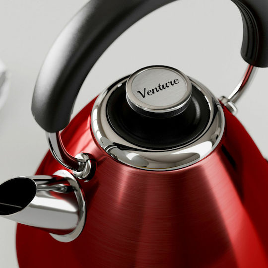 Morphy Richards Venture Pyramid Retro Кана 1.5лт 3000W Червен