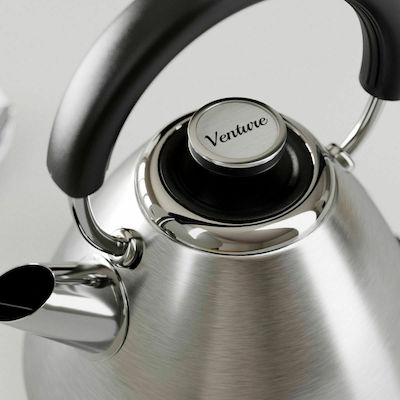 Morphy Richards Venture Pyramid Retro 100130 Wasserkocher 1.5Es 3000W Brushed Steel