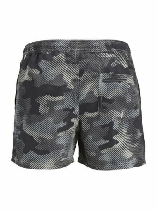 Crete Herren Badebekleidung Shorts Black Tarnfarben