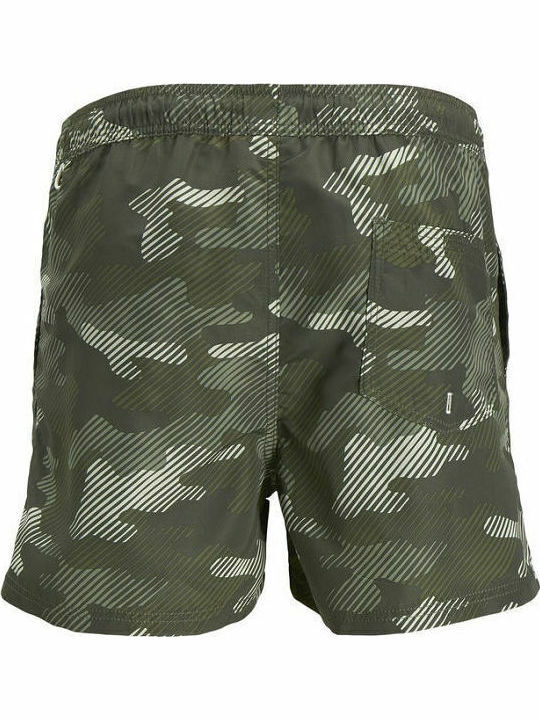 Crete Men's Swimwear Shorts Forest Night Camo
