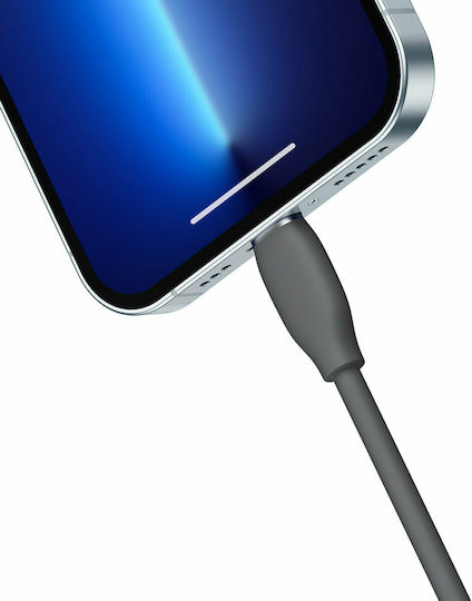 Baseus Jelly Liquid Silica Gel USB-C to Lightning Cable 20W Μαύρο 1.2m (CAGD020001)