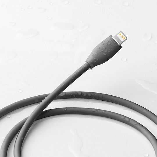 Baseus Jelly Liquid Silica Gel USB-C to Lightning Cable 20W Μαύρο 1.2m (CAGD020001)
