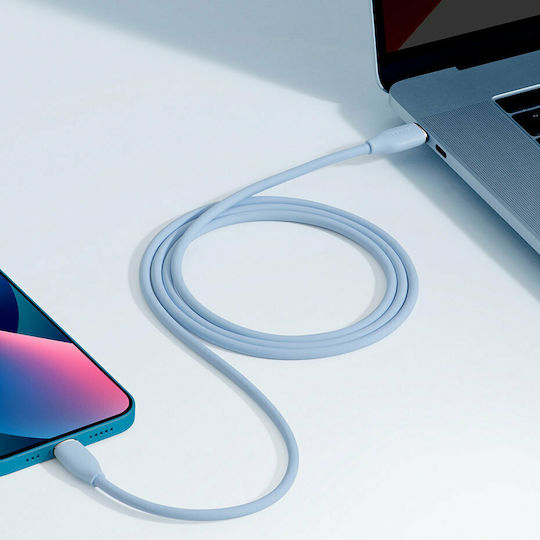 Baseus Jelly Liquid Silica Gel USB-C to Lightning Cable 20W Μαύρο 1.2m (CAGD020001)