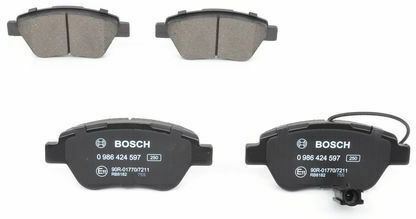 Bosch Σετ Τακάκια Εμπρός 4τμχ για Alfa Romeo Mito Citroen Nemo Fiat Doblo / Panda / Qubo / Stilo