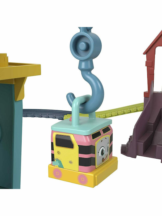 Великденска Свещ с Играчка Thomas & Friends Писта и Станция за Ремонт с Карли и Санди за 3+ Години Fisher Price