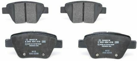 Bosch Brake Pad Rear 2pcs for Mazda 2 Audi / Seat / Skoda / VW