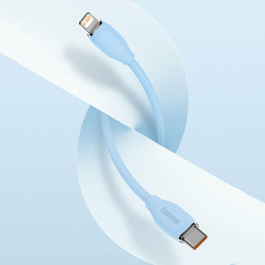Baseus Jelly Liquid Silica Gel USB-C to Lightning Cable 20W Blue 1.2m (CAGD020003)