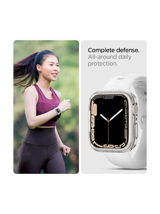 Spigen Liquid Crystal Θήκη Σιλικόνης σε Διάφανο χρώμα για το Apple Watch 45mm