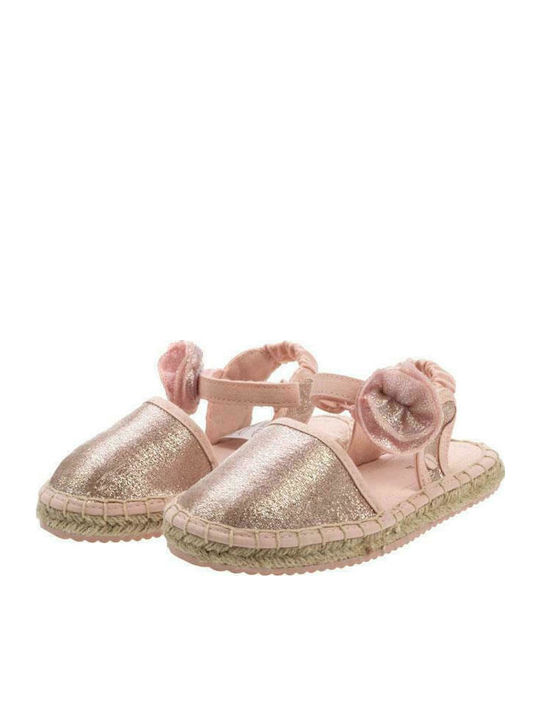 Kids Espradrilles with Hoop & Loop Closure Pink