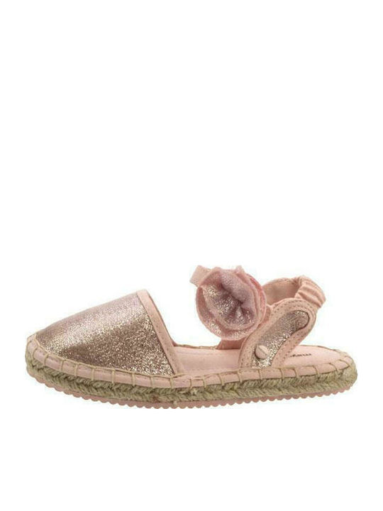 Kids Espradrilles with Hoop & Loop Closure Pink