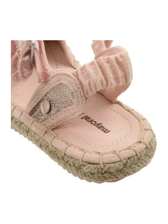 Kids Espradrilles with Hoop & Loop Closure Pink