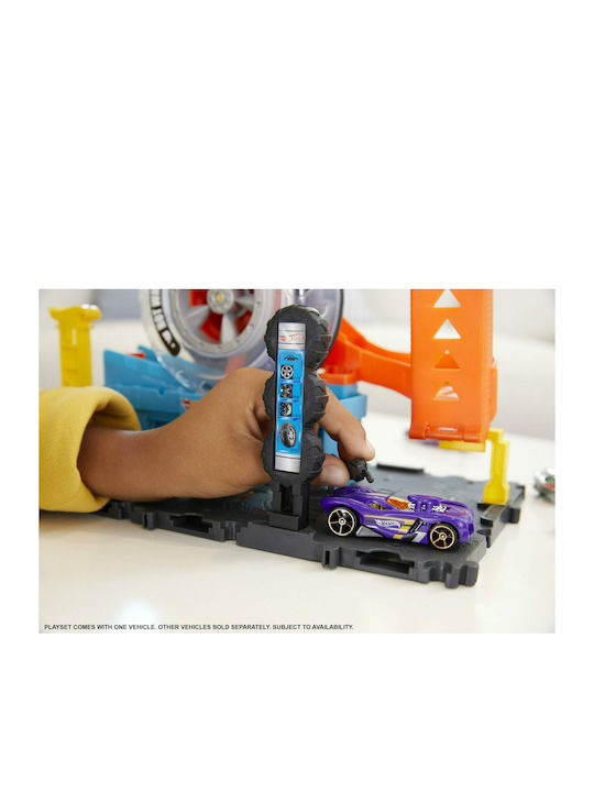 Παιχνιδολαμπάδα Super Twist Tire Shop για 4+ Ετών Hot Wheels