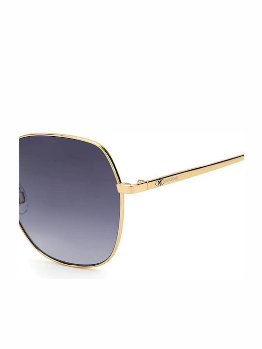 Missoni Women's Sunglasses with Gold Metal Frame and Blue Gradient Lens MMI 0018/S 2M2/9O