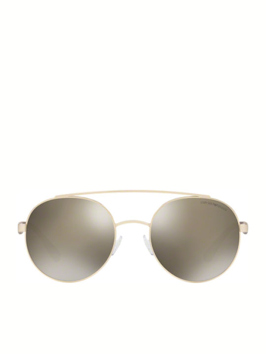Emporio Armani Γυαλιά Ηλίου Ασημί με Mixed Σκελετό