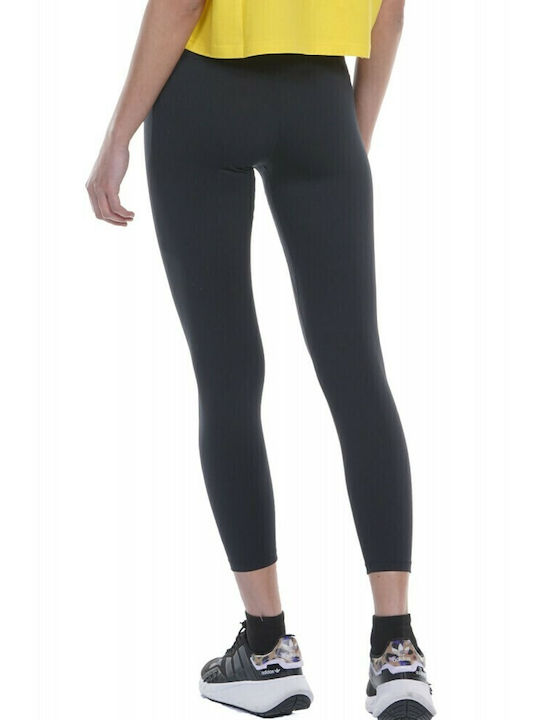 011227 Schulung Frauen Gekürzt Leggings Hochgeschnitten Schwarz