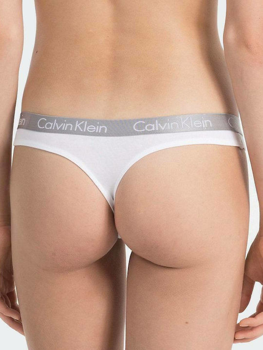 Calvin Klein Bumbac Femeie Șir de caractere Alb
