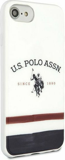 U.S. Polo Assn. Tricolore Cover Back Cover Σιλικόνης Λευκό (iPhone SE 2022/2020)