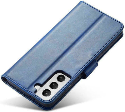 Hurtel Magnet Elegant Synthetic Leather Wallet Blue (Galaxy S22+ 5G)