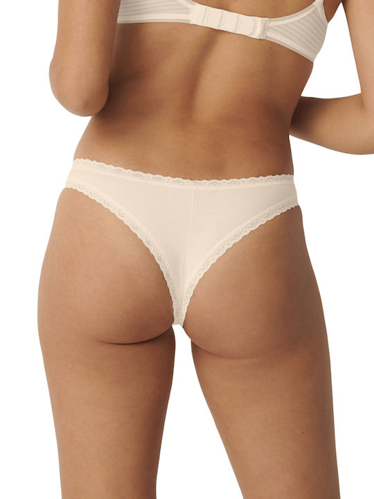 24/7 Weekend Βαμβακερά Femei Brazilia 3Pack cu Dantelă Pink/Beige