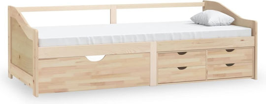 Schlafsofa Einzeln για Στρώμα 90x200cm